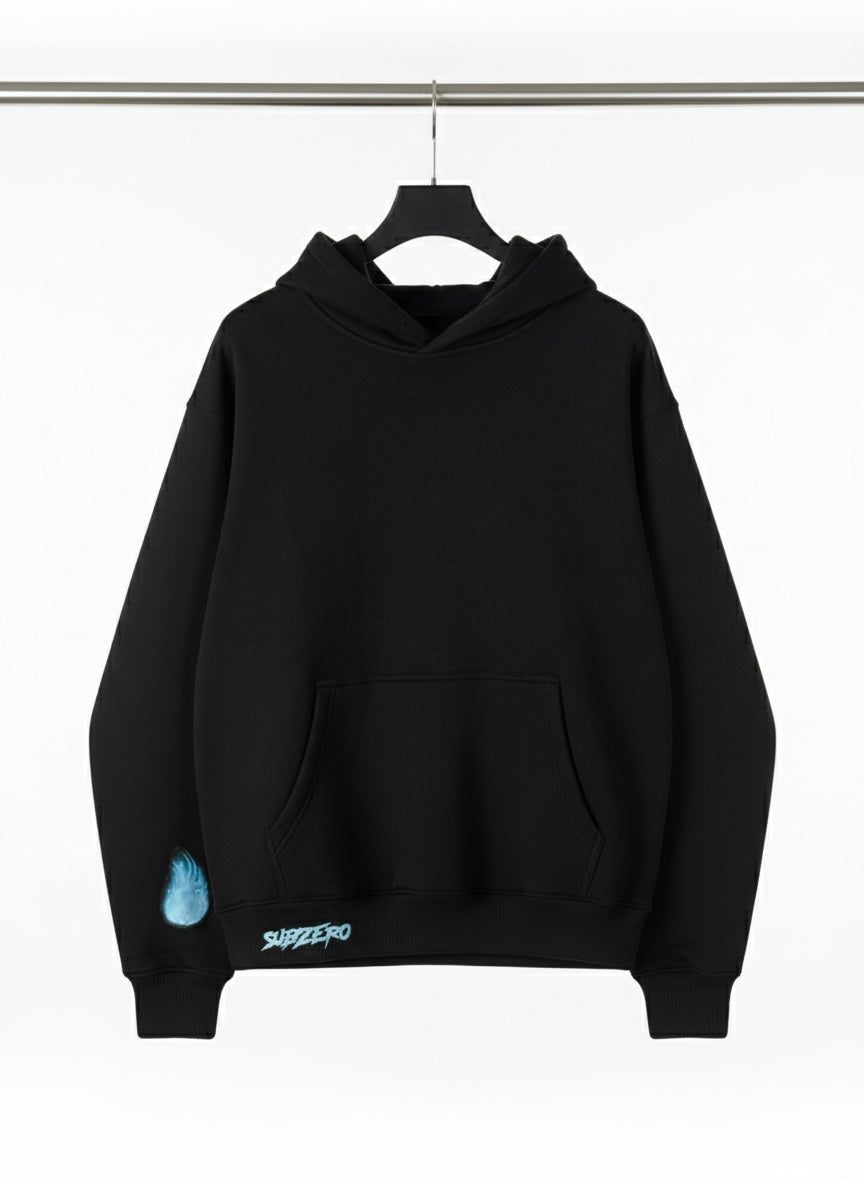 Fire Logo Hoodie - Black