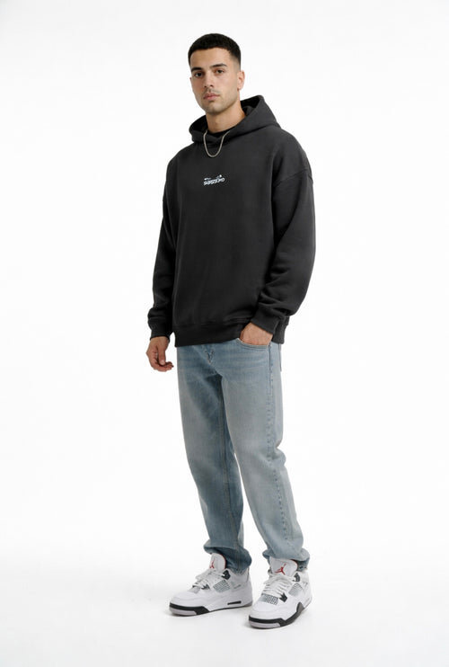 Ninja Figure Hoodie - Grey