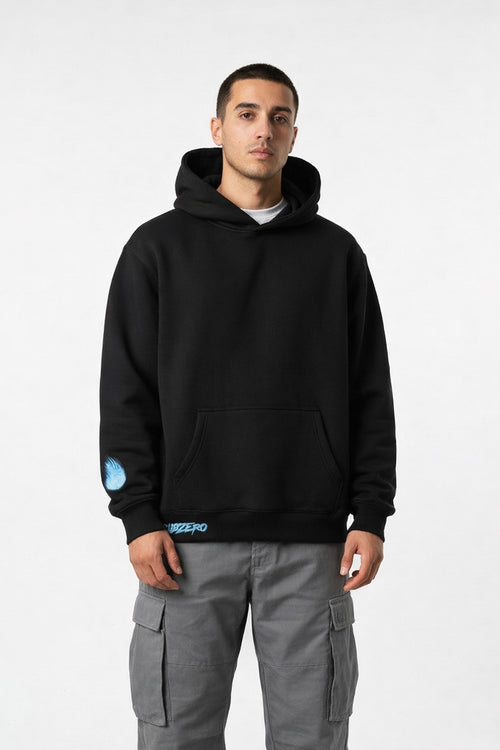 Fire Logo Hoodie - Black